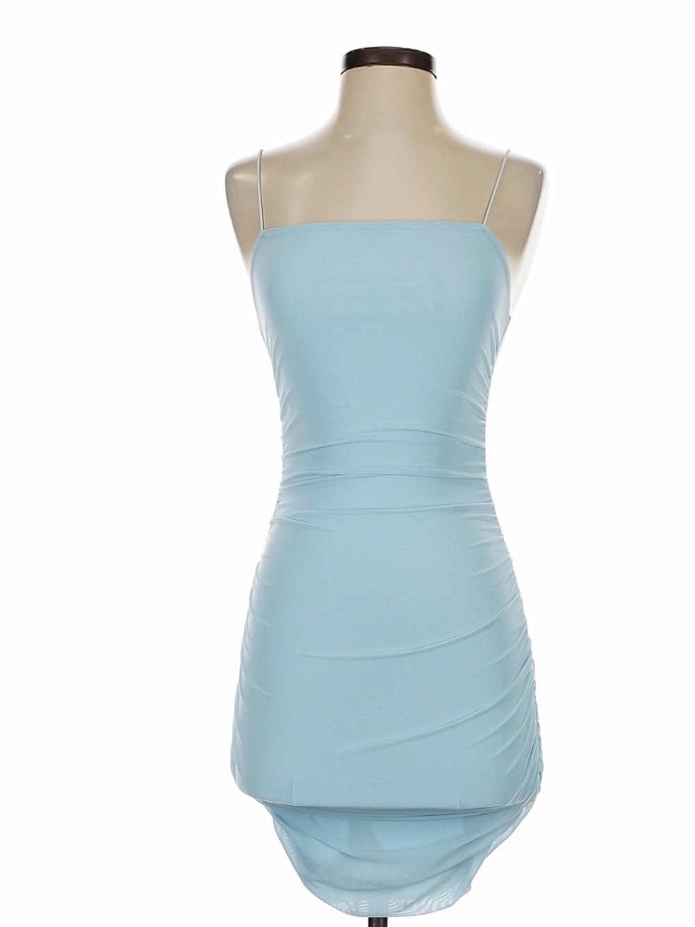 Hello Molly Pale Blue Dress with Spaghetti Straps